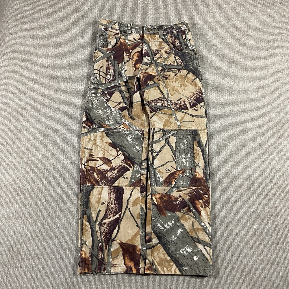 Wrangler‎ Jeans Youth Boys 12-Reg Camo Realtree Fusion 3-D Double Knee Hunting